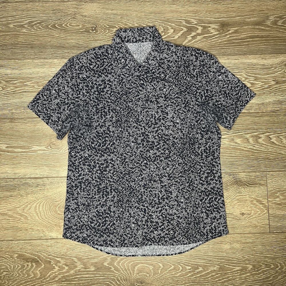 lululemon athletica Black and White Casual Button Down Shirt